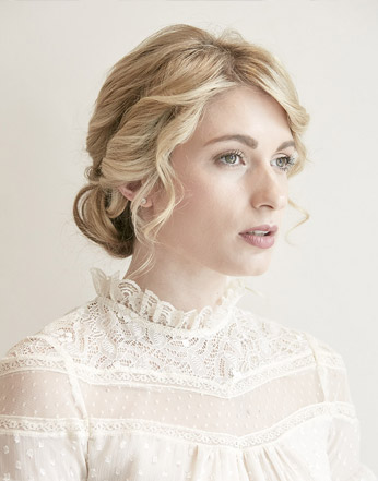 Modern bridal hairstyle - hair by Naomi Hair London