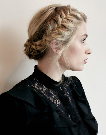 Long hair braids and up do - hair by Naomi Hair London